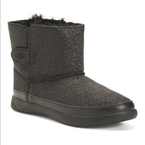 Toddler Black Glitter Ugg Boot size 7